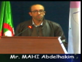 Communication présentée par Mr MAHI Abdelhakim, Univ. Tlemcen