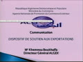 Communication de Mr KHEMNOU  BOUKHALFA directeur général ALGEX