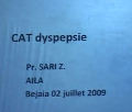 CAT dyspepsie Communication présentée par Pr.SARI Z