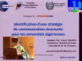 Identification d’une stratégie de communication structurée pour les universités algériennes 