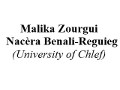 Communication of Malika Zourgui    Nacèra Benali-Reguieg (University of Chlef)