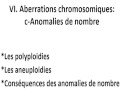 Cours N° 10: Aberrations chromosomiques: – Anomalies de nombre