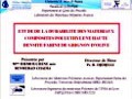 Soutenance de Thèse de Doctorat  de Mme IHEMOUCHENE Née BENMERAD Chadia