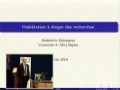 Soutenance d’habilitation à diriger des recherches, Présentée par : Dr. MOUSSAOUI Abdelkrim