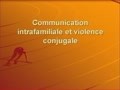Titre : communication Intrafamiliale et violence conjugale