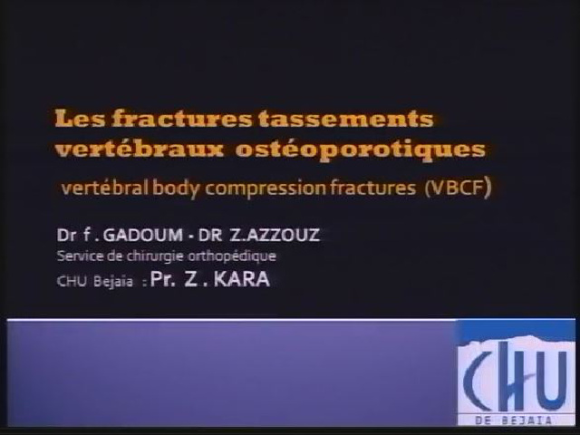 Communication du Dr F.GADOUM