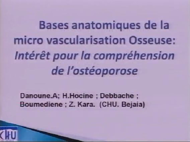 Communication du Pr DANOUNE