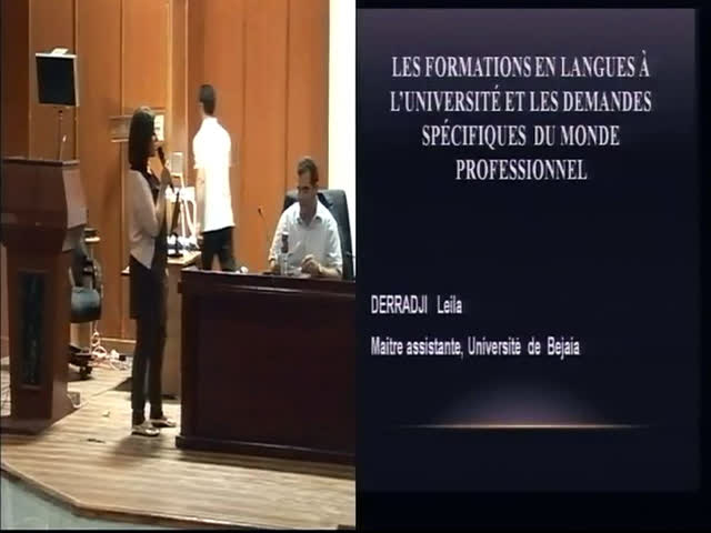 Communication de Mme DERRADJI  LEILA