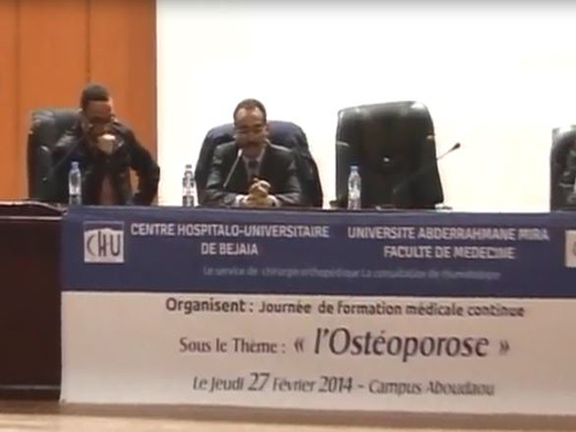 Ouverture journée de formation médicale, l&rsquo;ostéoporose