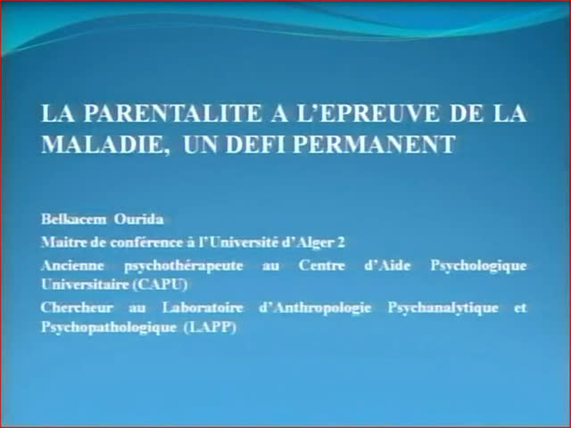 Communication de Mme BELKACEM Ourida