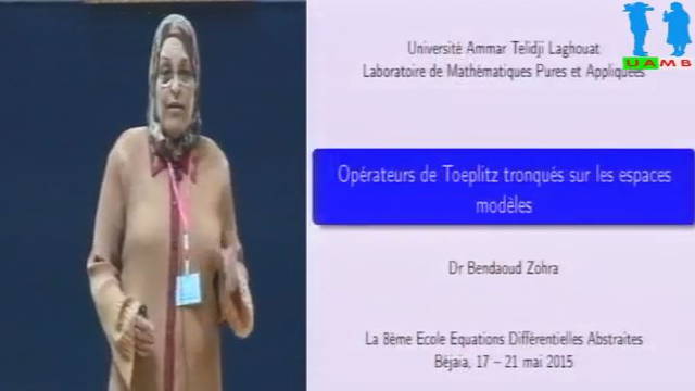 Conférence du Dr BENDAOUD Zahra, université Laghouat