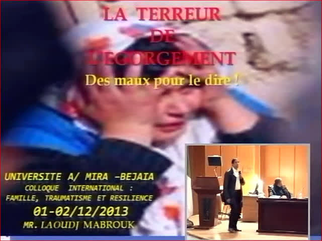 Communication de Mr LAOUDJ mabrouk