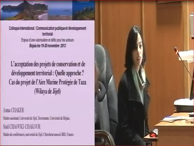 Communication présentée par Asma CHAKER