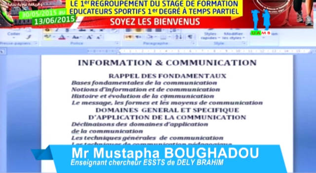 Cours Dr BOUGHADOU Mustapha