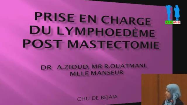 Conférence du Dr A.ZIOUD CHU de Bejaia