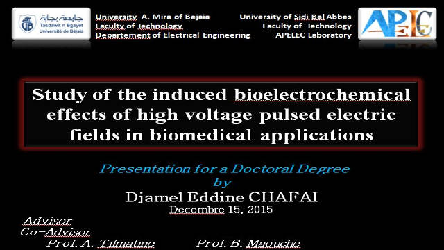 Soutenance doctorat M. Djamel Eddine CHAFAI