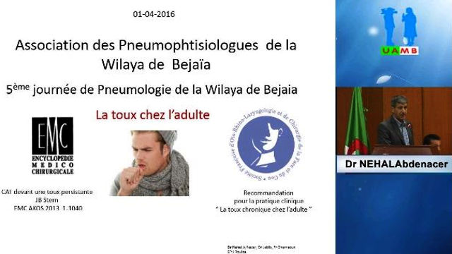 Conférence par : Dr NEHAL Abdenacer, CHU de Rouiba