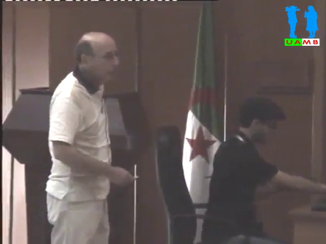 Conférence animée par : M. Bouhouita