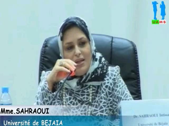 Conférence du Dr.SAHRAOUI Intissar