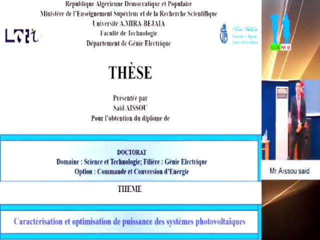 Soutenance doctorat de M. AISSOU Said