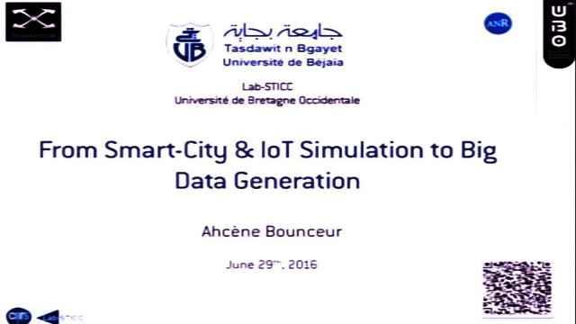 Débat, conférence  en informatique, Dr BOUNCEUR Ahcène