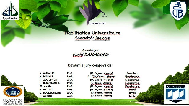 Débat, Soutenance d&rsquo;Habilitation Univ DAHMOUNE Farid, P3