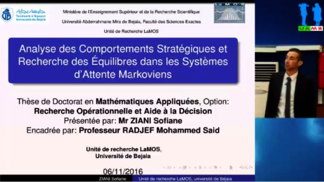 Débat 04, soutenance de doctorat LMD maths, ZIANI Sofiane