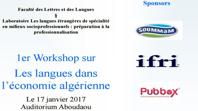 Débat,  1er Workshop sur Les langues dans l’économie algérienne