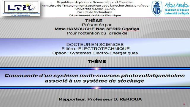 Débat autour de la soutenance de doctorat en sciences, par : SERIR Chafiaa, part 05