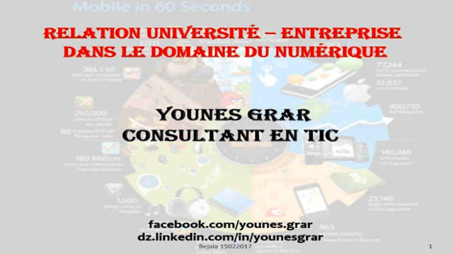 Conférence de Younes Grar, consultant en TIC