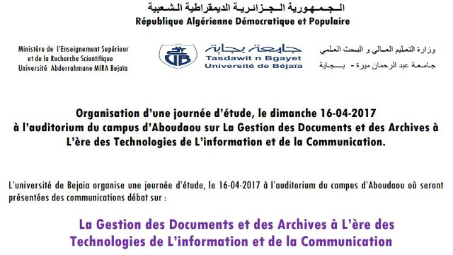 Débat1, la Gestion des Documents et des Archives