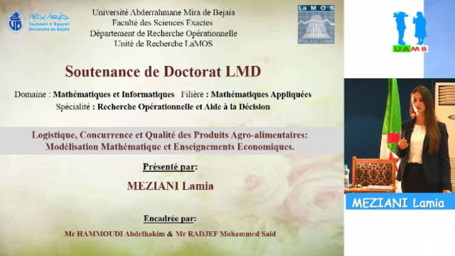 Débat soutenance doctorat LMD de Mme MEZIANI Lamia, part3