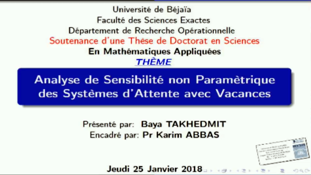 Débat05, soutenance de doctorat RO de Mme TAKHEDMIT Baya