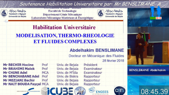 Débat soutenance HDR du Dr BENSLIMANE  Abdelhakim, part5