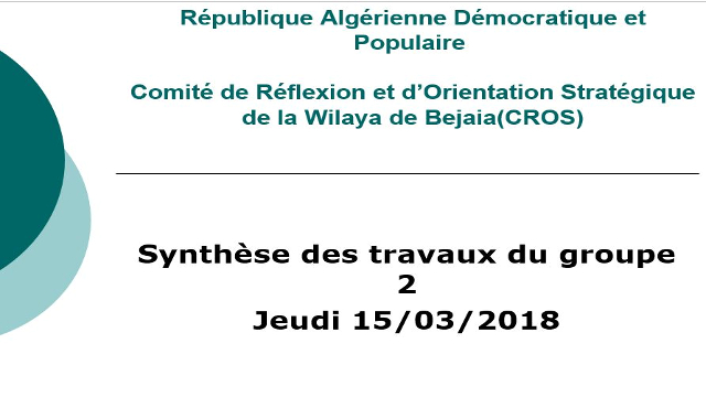Débat de la conf. Dr KATI Djamel-Eddine, CROS, Univ. Bejaia