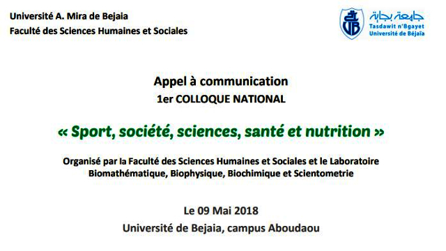 Débat général et clôture, du 1er COLLOQUE NATIONAL « Sport, société, sciences, santé et nutrition »