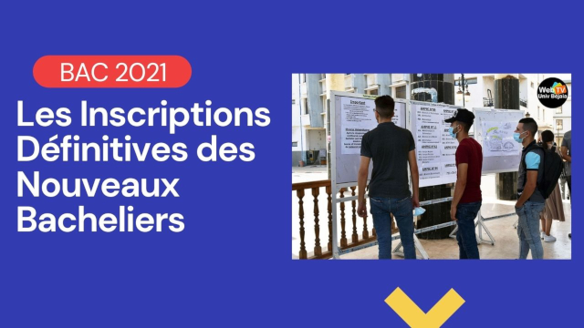Inscriptions définitives des nouveaux bacheliers 2020-2021