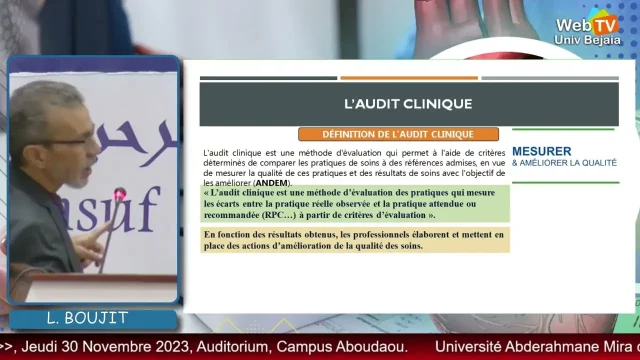 Conférence animée par: Pr. Lotfi BOUDJIT, Faculté de Médecine, Bejaia