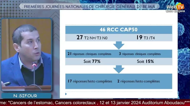 Conférence animée par :Dr. N.SIFOUR, Service de chirurgie générale CHU-Bejaia , Faculté de médecine de Bejaia