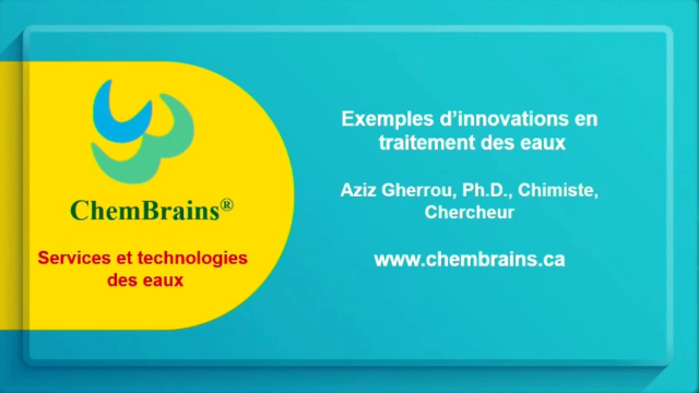 Conférence animée par le Dr. Aziz GHERROU, PhD en chimie, expert en chimie et technologie des eaux à Montréal (Canada).