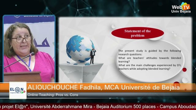 Communication de Mme ALIOUCHOUCHE Fadhila, MCA  Université de Bejaia