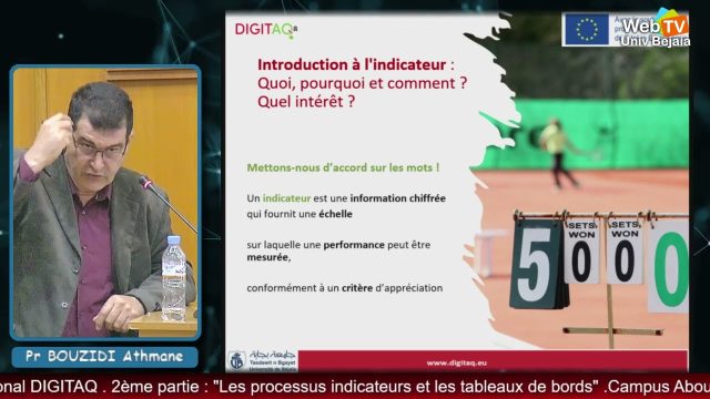 La suite, de la formation à l’échelle locale, assurée par Pr BOUZIDI Athmane, Responsable de la Cellule Assurance Qualité, dans le cadre du projet international « DIGITAQ »