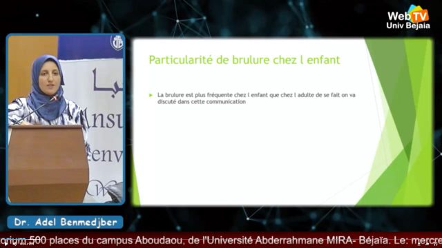 Conférence animée par: Dr MAKHLOUFI Nour El Imene, Pr BOUATTOU Fadila, Zeralda