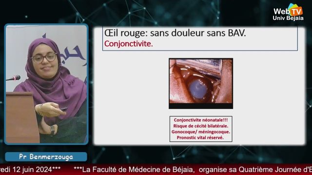 Conférence animée par: Pr BENMERZOUGA, CHU Annaba