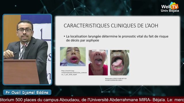 Conférence animée par: Pr OUAIL Djamel Eddine, Chef de service de psychiatrie, CHU Béjaïa, Faculté de Médecine-Bejaïa