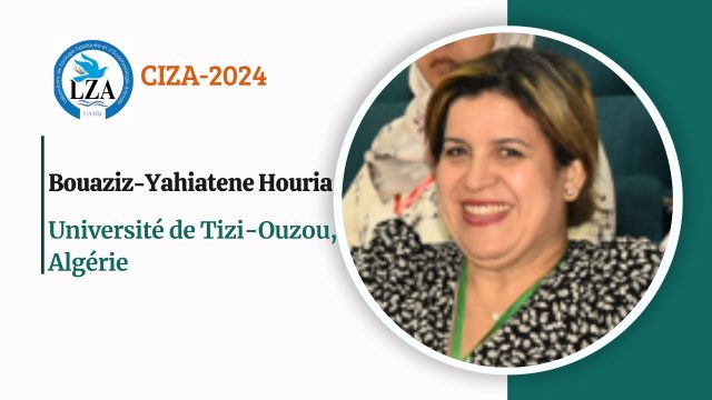 Conférence plénière de Mme. Bouaziz-Yahiatene Houria (Université de Tizi-Ouzou): Biodiversité et bioécologie des escargots terrestres (Conférence plénière).