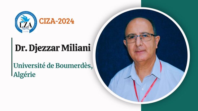 Conférence animée par Dr. Djezzar Miliani, (Univ. Khemis Miliana, Algérie): Diversité et répartition verticale des poissons dans les lacs de barrages du haut cheliff (Algérie).