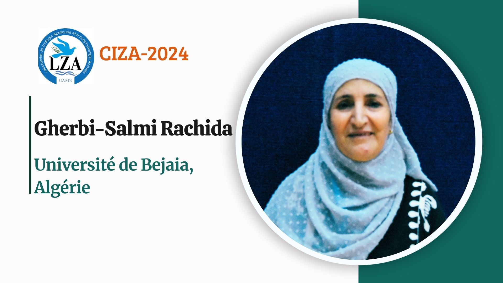 Gherbi salemi rachida ciza2024 14 15 oct 2024 Conférence animée par Mme.Gherbi-Salmi Rachida, Univ. Bejaia, Algérie): Impact des variations climatiques sur le régime alimentaire des poussins du Héron garde-bœufs (Bubulcus ibis).