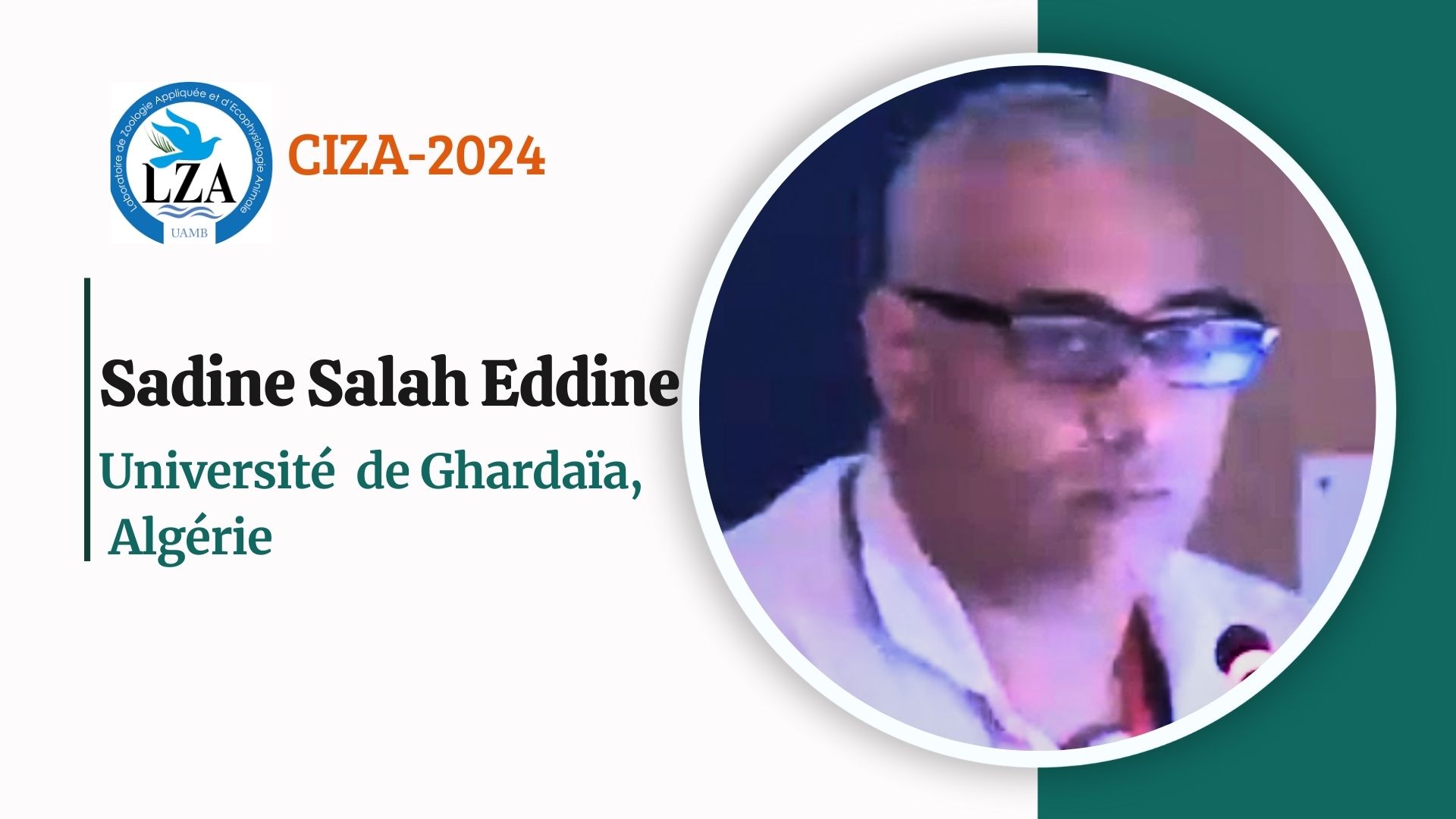 Communication de M. Sadine Salah Eddine, (Univ. Ghardaïa, Algérie