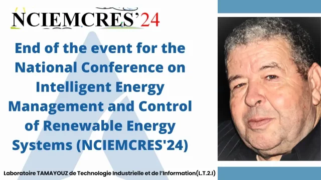 End of the event about National Conference on Intelligent EnergyManagement and Control of RenewableEnergy Systems (NCIEMCRES’24).